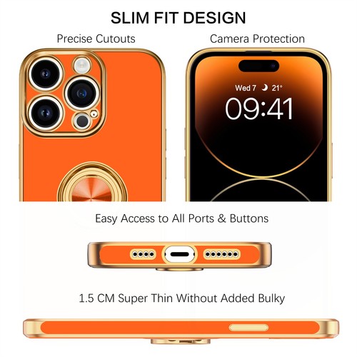 For iPhone 15 14 13 12 11 Pro Max Shockproof Kickstand Ring Rugged Case Cover - Picture 177 of 199