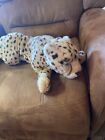 Fao Schwarz Realistic Cheetah Leopard cat Plush Stuffed Animal 24" Toys R Us