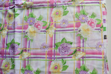 GARDEN PARTY FLORAL PRINT QUILTERS ONLY COTTON BLEND FABRIC 2.8 YARDS