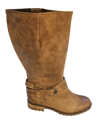 Semler Select Women's Boots Vanessa Taupe XXXXL Wide Calf Leather EU 38.5