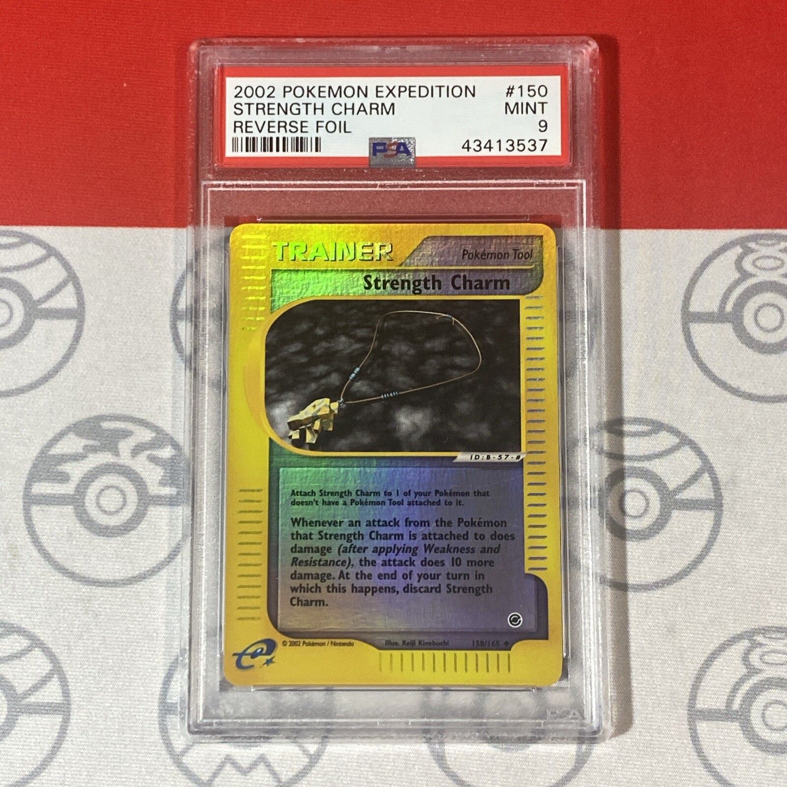 PSA 9 Strength Charm 150/165 Reverse Holo 2002 Pokemon Expedition 43413537