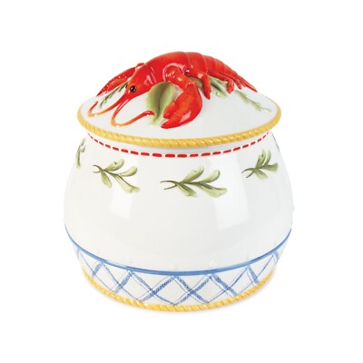 Fitz and & Floyd Clam Bake Lidded Soup Tureen With Ladle WClambake Lobster New