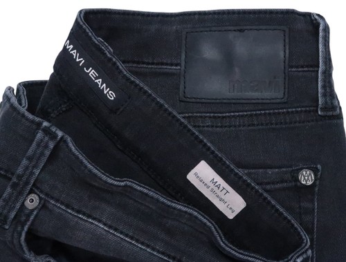 MAVI Matt Relaxed Fit STRAIGHT Jeans In Grey Williamsburg 33 X 34 FLEX STRETCH