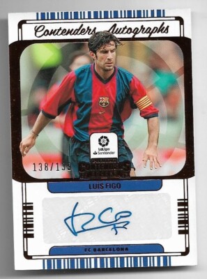 2022-23 Panini Chronicles Contenders Autographs Card : Luis Figo 