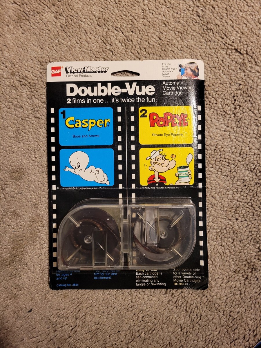 VIEW-MASTER DOUBLE-VUE FILMS SEALED 1978 CASPER POPEYE NEW