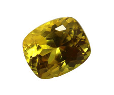 7.90 Ct Natural Flawless Ceylon Yellow Sapphire Loose Cushion Cut Gemstone Gift