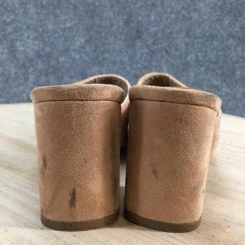 Sandali Aldo donna 7 casual slip on punta aperta mulo tessuto marrone tacchi a blocchi - Foto 13 di 21
