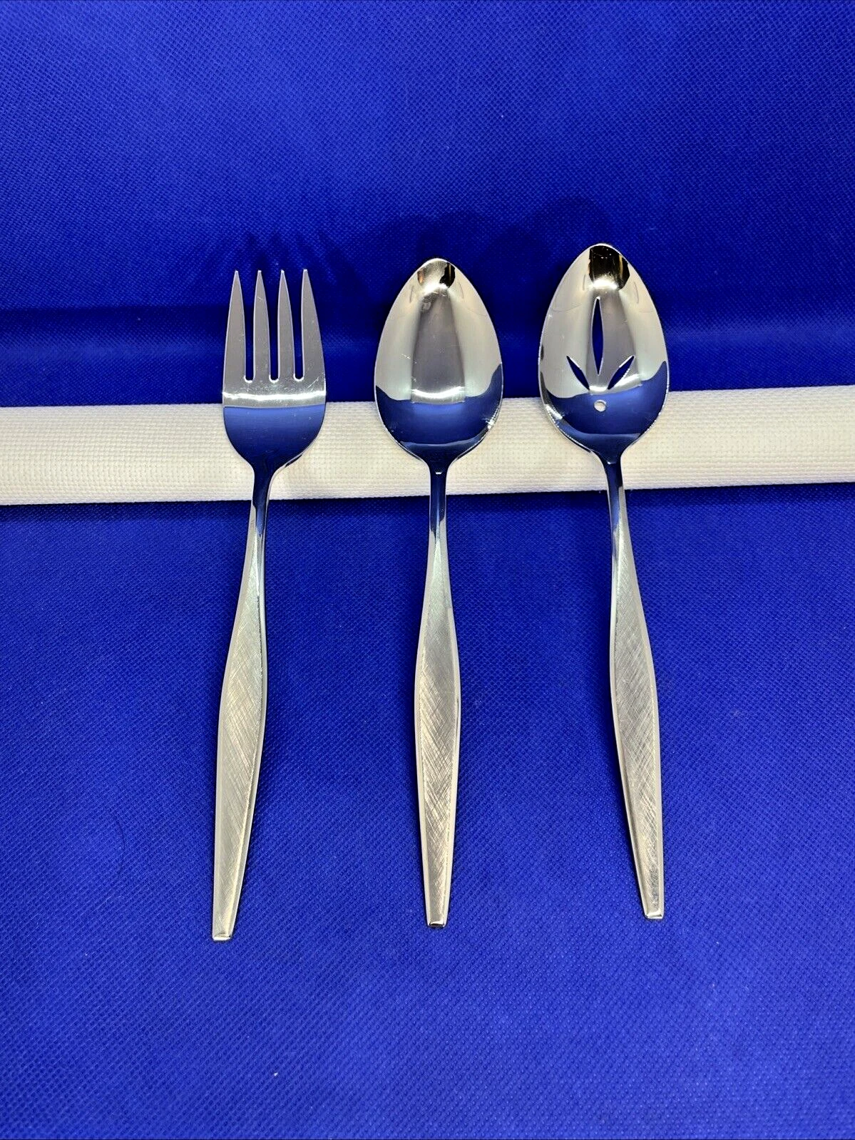 Oneida WINDRIFT Stainless Serving Set Wm A Rogers Premier Burnished Flatware L3