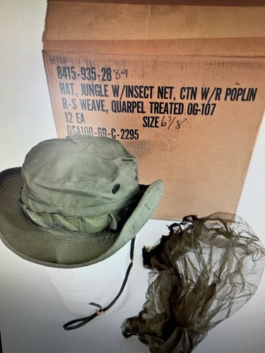 US VIETNAM ERA OD JUNGLE BOONIE HAT 67 