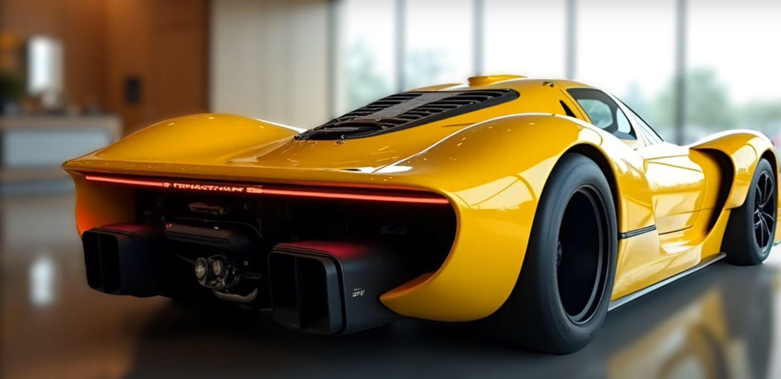 FERRARI Race Car Racing Hypercar Concept Custom Built LARGE 1:12SCALE MODEL YELO