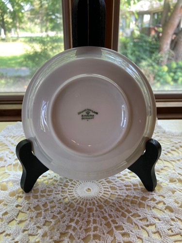 Johann Haviland Royal Lace Blue Floral, Silver trim, Berry Bowls from Germany - Picture 2 of 4