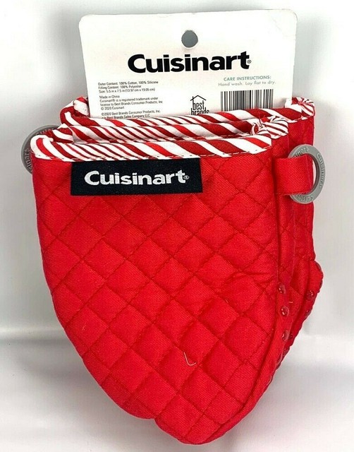 2Pack CUISINART Silicone Quilted Mini Oven Mitts RED NEW eBay