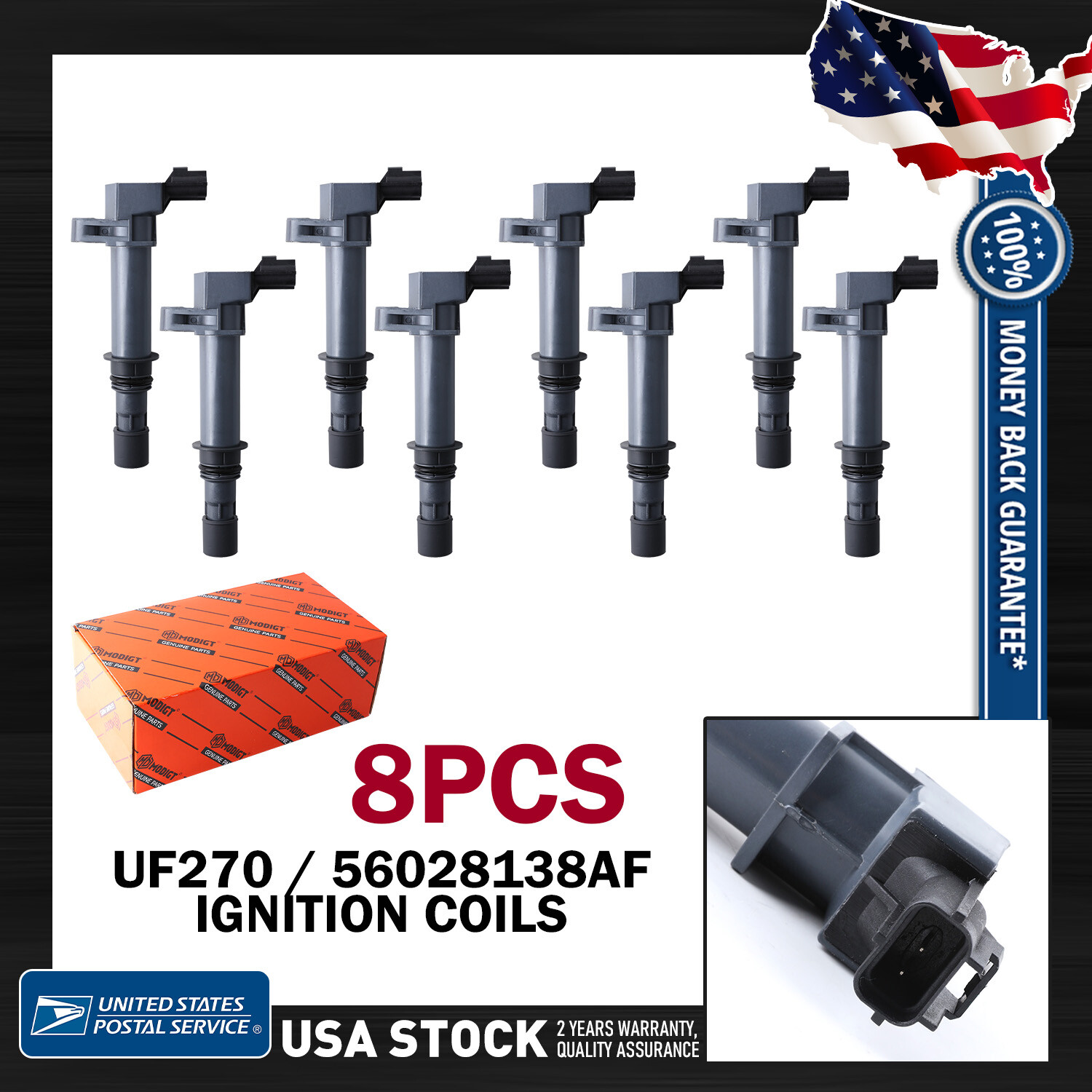 High Performance Ignition Coils UF270 56028138AF for Dodge Ram 1500 2002-2008