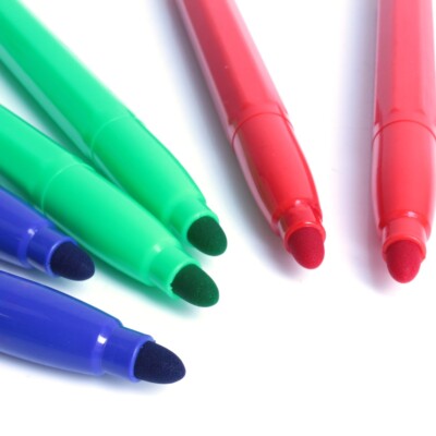 18x BINGO MARKER STIFTE Tupfer farbig grün rot blau Filzspitze für Bingo Tickets