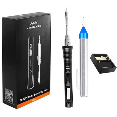 TS80P Digital Soldering Iron Tool 12V Type C USB Original Digital OLED Progra...