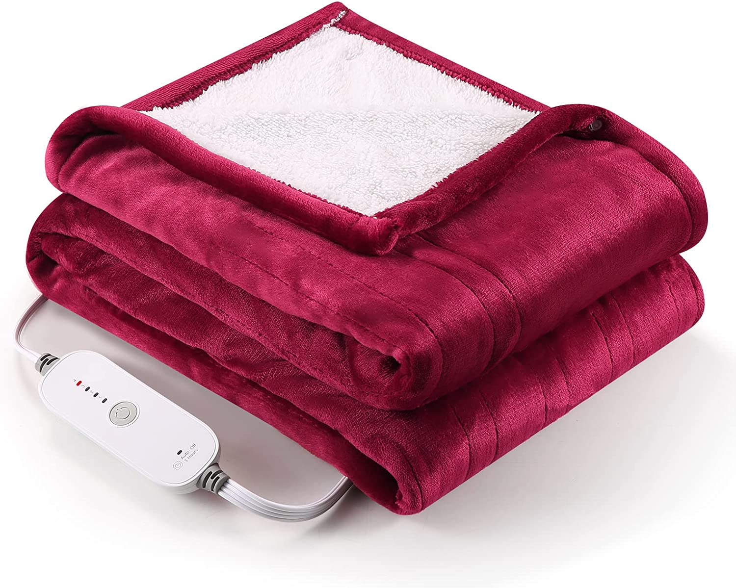 Soundelity Electric Blanket with 4 Heating Levels u0026amp; 3H Auto Off, Super  Soft Flan | eBay