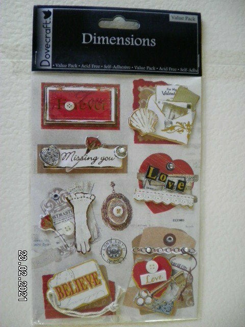 Dovecraft Dimensions. Beautiful Die Cut Craft Embellishments 'DCDM03'   (B88)