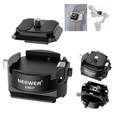 NEEWER Quick Release Plate Kit Auto Lock Square QR Camera Tripod Mount Plate