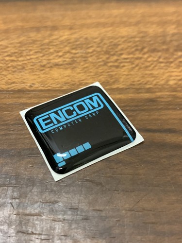 ENCOM - TRON Custom 386 486 étui ordinateur badge autocollant DÔME 1x1 - Photo 2/2