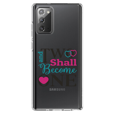 Clear Case for Galaxy Note Two Shall Become One Wedding