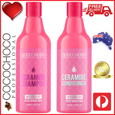    COCOCHOCO Pro CERAMIDE RESTORATION SHAMPOO + CONDITIONER 2 x 500ml Salon Hair
