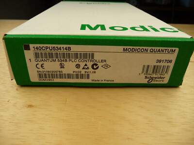 schneider electric modicon 140cpu53414b quantum 534b plc controller pv:02 sv1.08