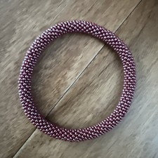 1 SET - Bracelet- Made in NEPAL - 100 Handmade seed beaded Bangle Gift