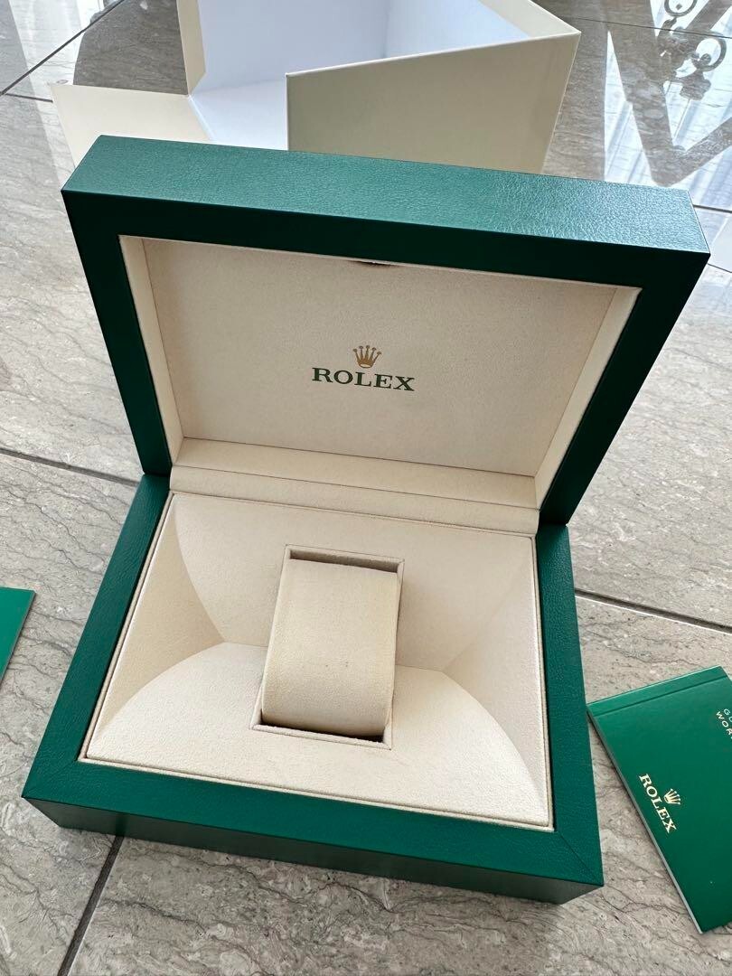 7【美品】ロレックス箱のみ （タグ・冊子）39139.04 OYSTER M ROLEX 39141.08 Green Watch Box Case Oyster L Vintage Genuine