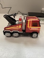 Vintage 1980 Buddy L Pressed Steel Mack Tow Truck Wrecker Red 24 Hour Service