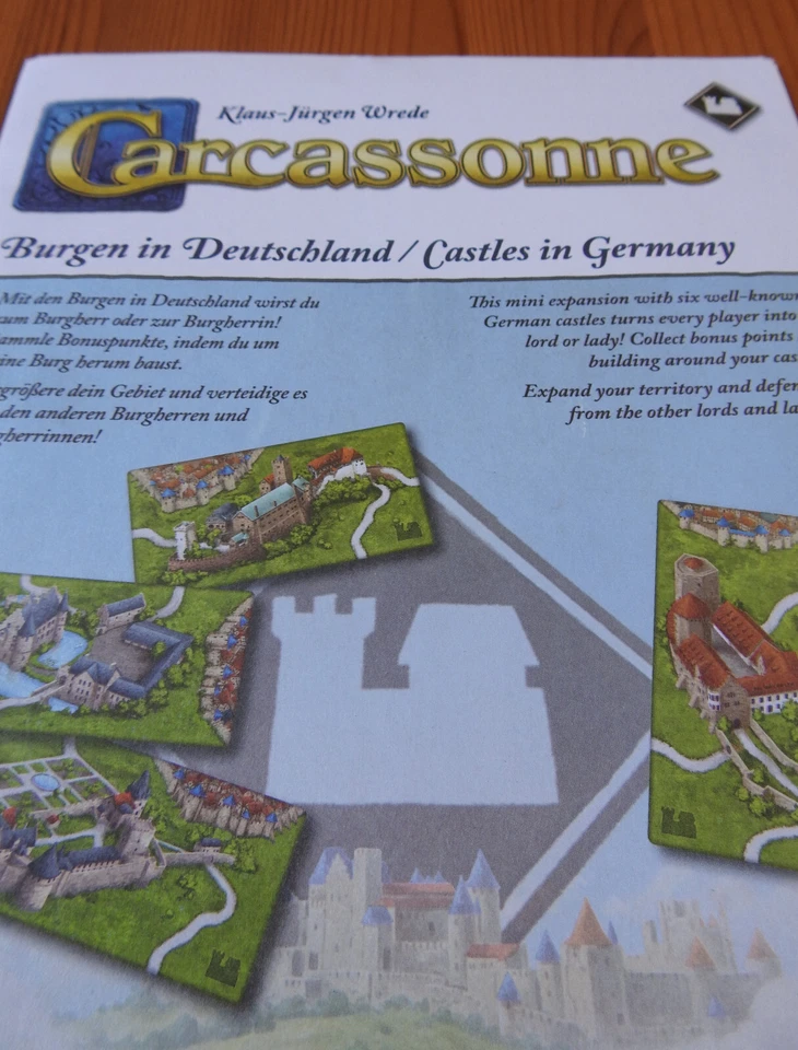 Carcassonne - German Castles | Burgen | Mini Expansion | New | English Rules - Image 2 of 4