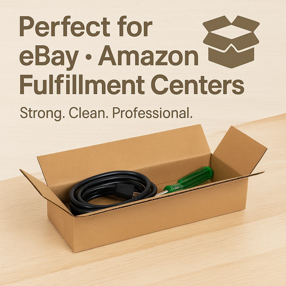 14x4x4 Long Corrugated Shipping Boxes ECT-32 Kraft RSC, Recycled Brown, 200 Pack - Image 3 of 4