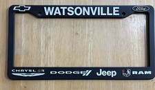 Watsonville California License Plate Frame Chevrolet Ford Dodge Jeep Ram Chrysle