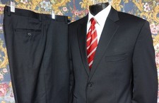 Kenneth Cole Awareness Classic Fit Black Suit 44S