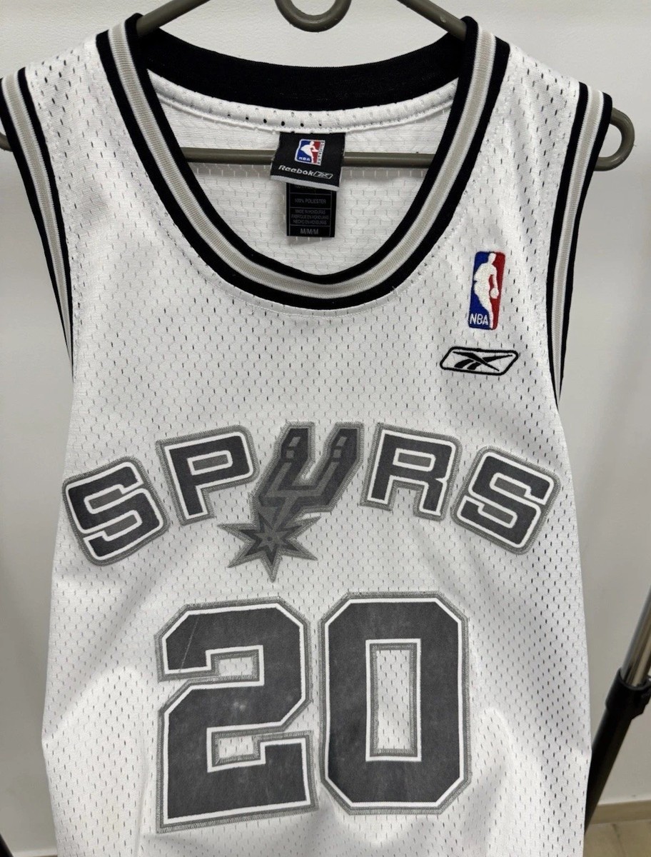 Vintage Reebok Manu Ginobli #20 San Antonio Spurs Jersey NBA
