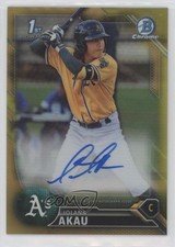 2016 Bowman Chrome Prospect Gold Refractor 27/50 Iolana Akau #CPA-IA Auto 0c6