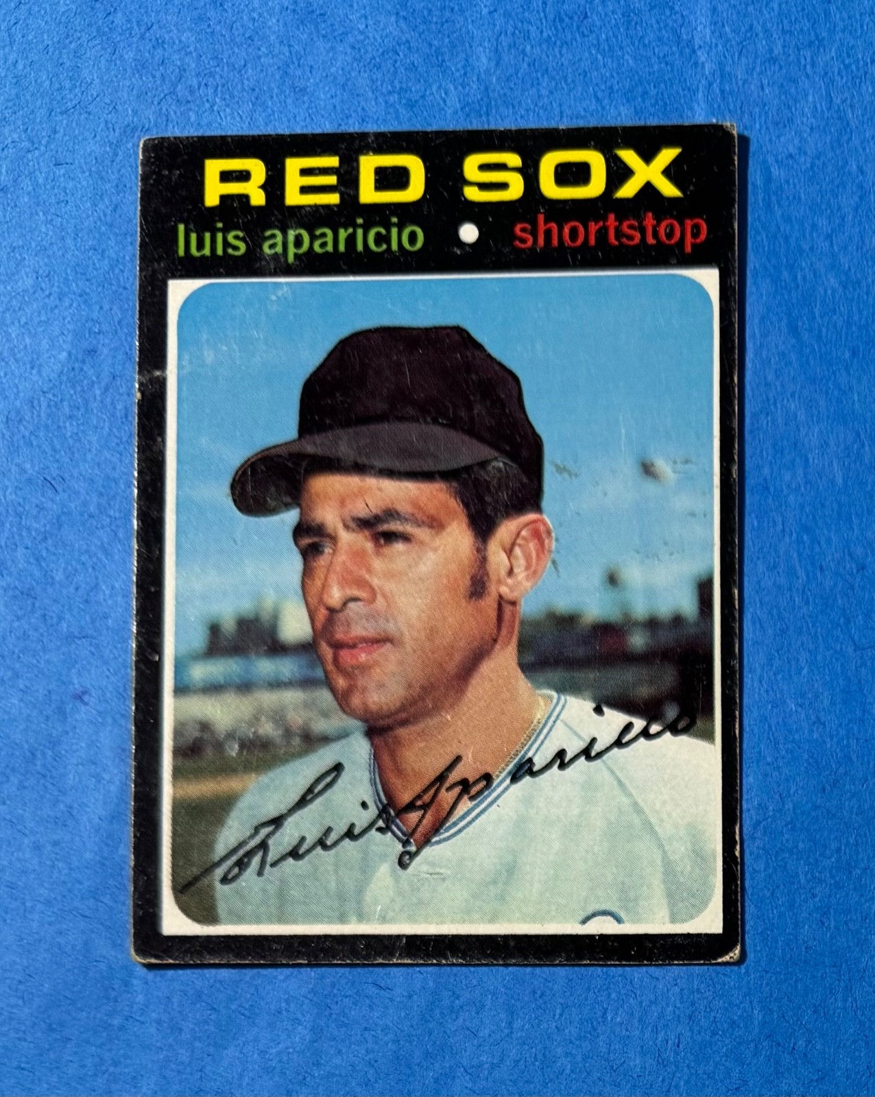 1971 TOPPS #740 LUIS APARICIO BASEBALL CARD - TOUGH HIGH # - NO CREASES