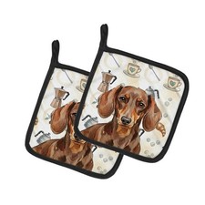 Carolines Treasures WDK7392PTHD 7.5 x 7.5 in. Chocolate  Tan Dachshund Coffe...