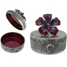 Pill  Trinket Box , Orchid