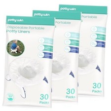 90 Counts Disposable Potty Liners Compatible with OXO Tot 2-in-1 Go Potty