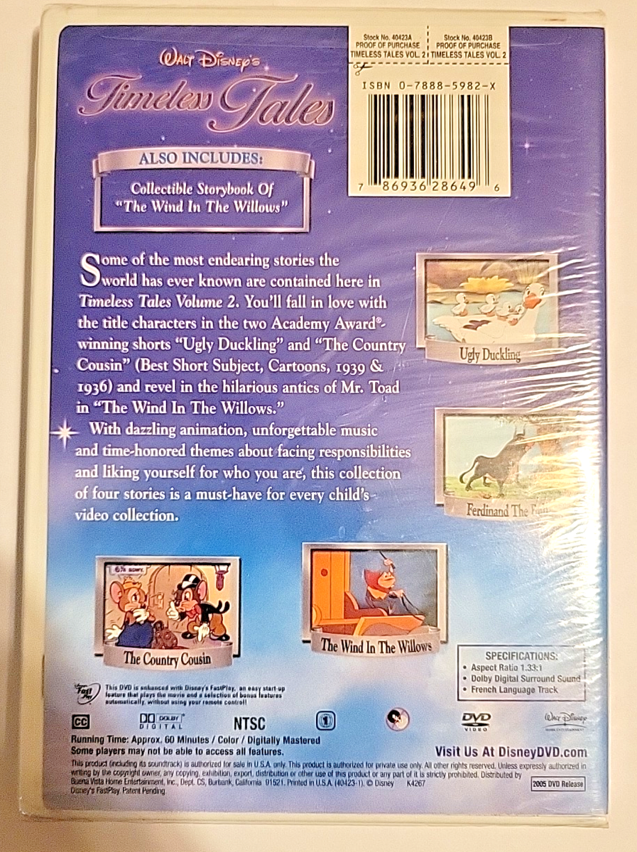 Walt Disneys Timeless Tales - Vol. 2 (DVD, 2005) for sale online