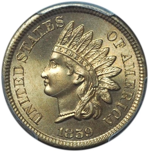 1859 Indian Head Penny MS65 PCGS Bright w/ Superb Cartwheel Luster