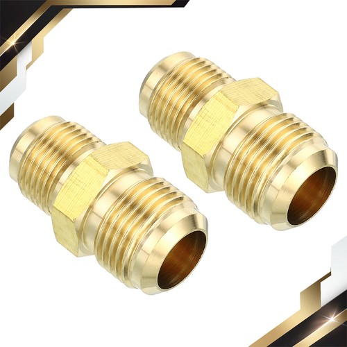 2sets 1/2" x 5/8" Brass Tube Fitting Flare Tube Fitting