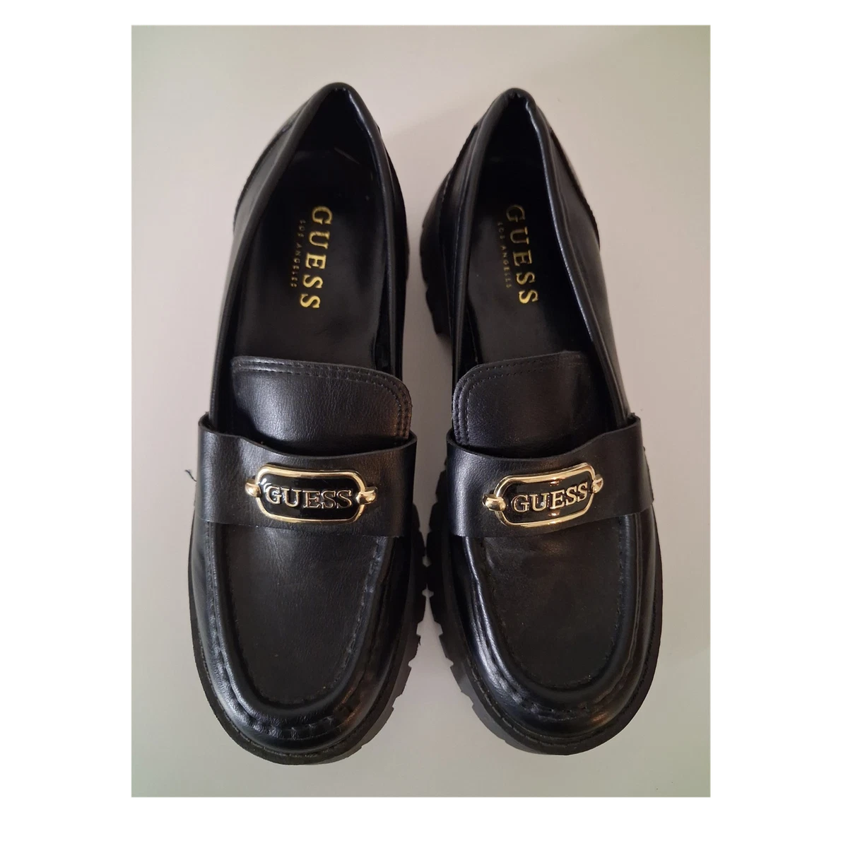 Guess Alsto Black Loafers Mocassins Slip-On Shoes Gs Upper Faux Leather Size 10M Amazon.com | Guess Men main image 2