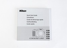 Manuale guida rapida istruzioni fotocamera digitale Nikon Coolpix L810