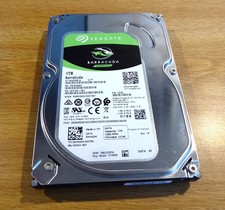 1TB Seagate BarraCuda Sata Hard drive, wiped, formatted and tested. 