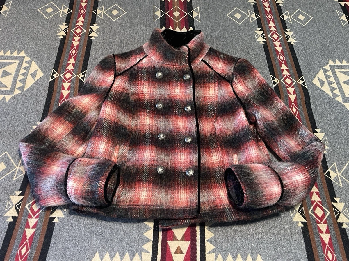 Veste Militaire Rouge Free People Taille M - Coton, Occasion Très Bon état Mais Boutons Manquants, Pièce Rare