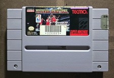 Tecmo Super NBA Basketball (Super Nintendo SNES 1992) Authentic Cartridge Clean