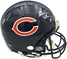 Dick Butkus Mike Singletary Brian Urlacher Auto Bears Blue Full Size Auth Helmet