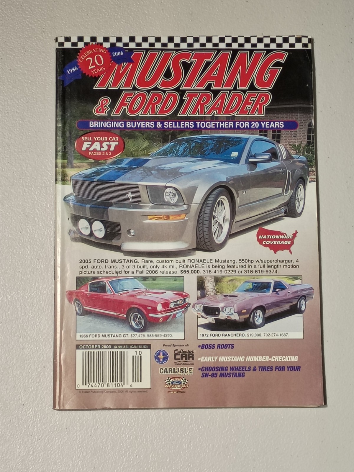 MUSTANG & FORD TRADER Magazine October 2006 SVT Cobra Shelby GT 500 Stang 5.0