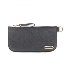 Porte monnaie Delvaux Vagabond portefeuille cuir noir occasion femme